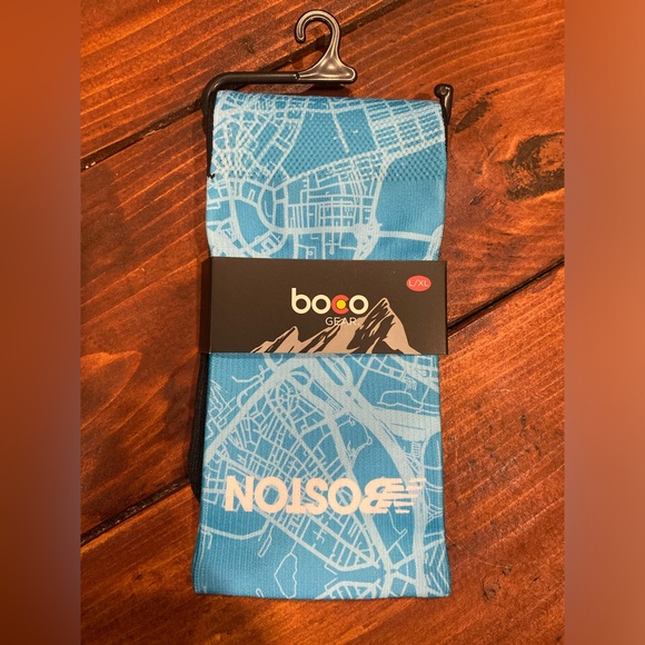 New Balance x Boco Gear - Boston Marathon socks with city map imprint - Picture 2 of 5
